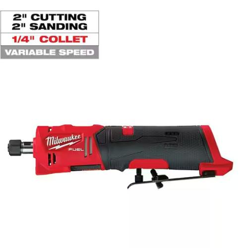 NEW! - Milwaukee M12 FUEL 12V Lithium-Ion Brushless Cordless 1/4 in. Straight Die Grinder (Tool-Only)