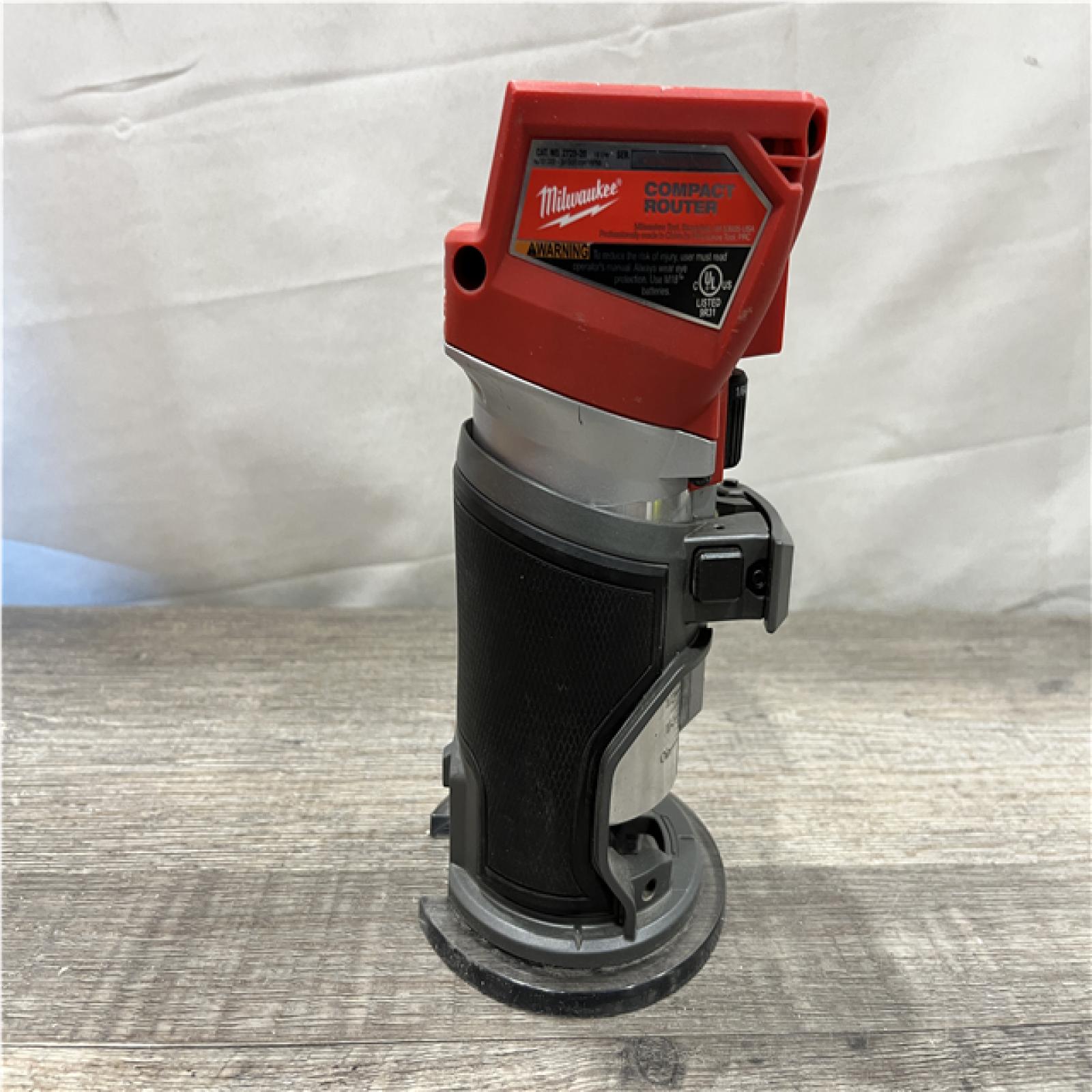 AS-IS Milwaukee FUEL 18V Lithium-Ion Brushless Cordless Compact Router (Tool-Only)