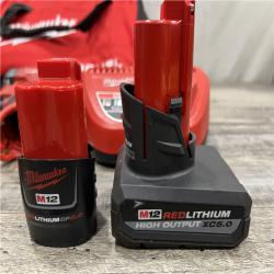 AS-IS Milwaukee FUEL 12V Lithium-Ion Cordless Drill Driver  Impact Wrench  and Ratchet Combo Kit
