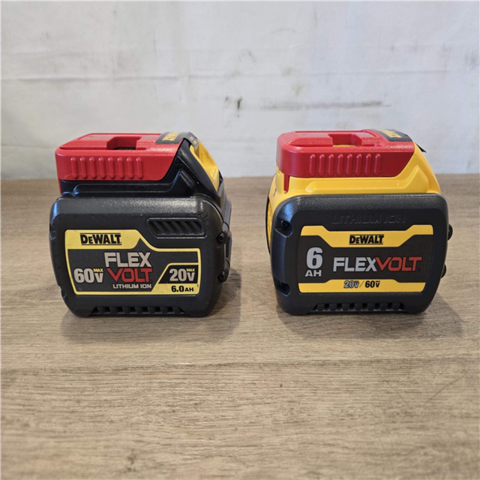 AS-IS DEWALT FLEXVOLT 20V/60V MAX Lithium-Ion 6.0Ah Battery Pack (2 Pack)