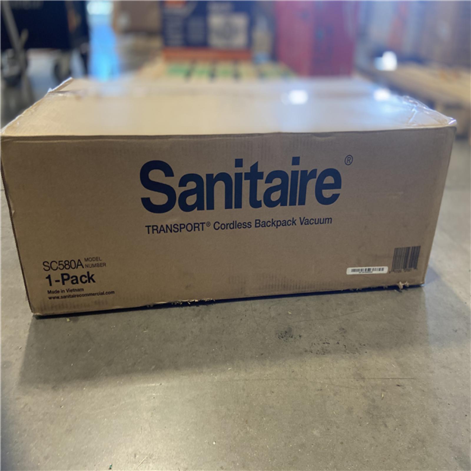 LIKE NEW! - Sanitaire Transport Commercial Cordless Backpack Vacuum with Adjustable Wand, Dual 24V Batteries, Handheld Controls