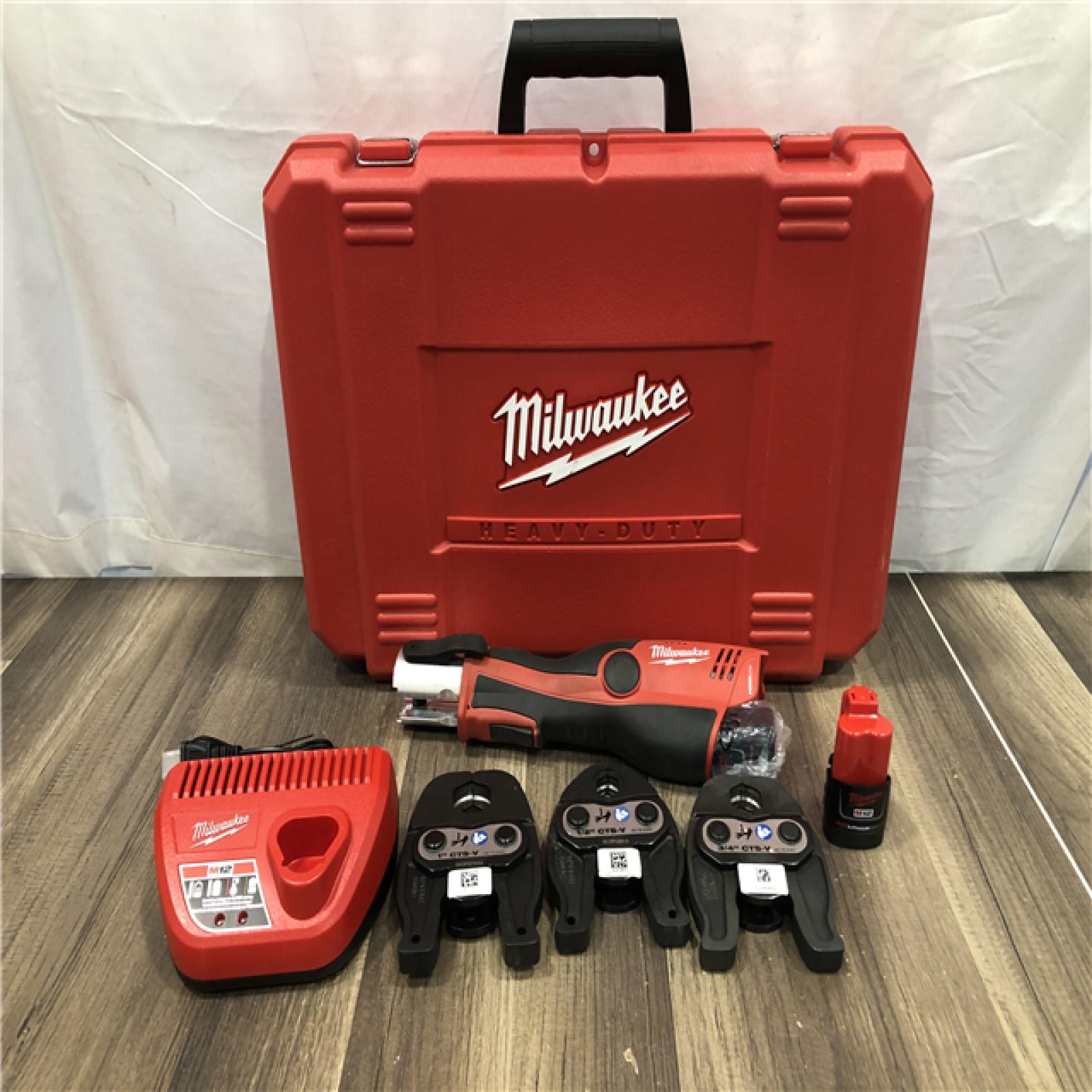 AS-IS Milwaukee 12-Volt Lithium-Ion Force Logic Cordless Press Tool Kit