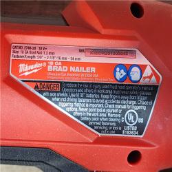 HOUSTON LOCATION - AS-IS Milwaukee FUEL 18-Volt Lithium-Ion Brushless Cordless Gen II 18-Gauge Brad Nailer (Tool-Only)