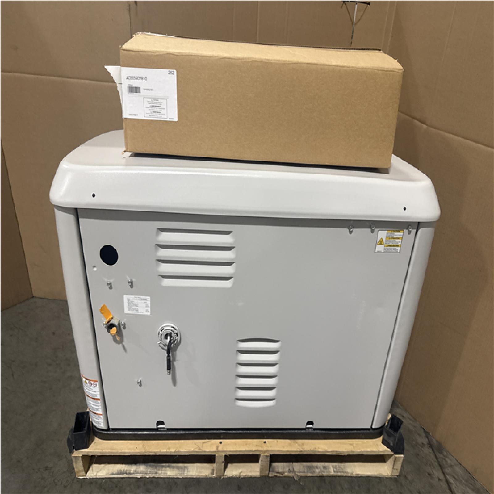 CALIFORNIA AS IS GENERAC 26KW BACK UP GENERATOR WITH AUTOMATIC TRANSFER SWITCH
