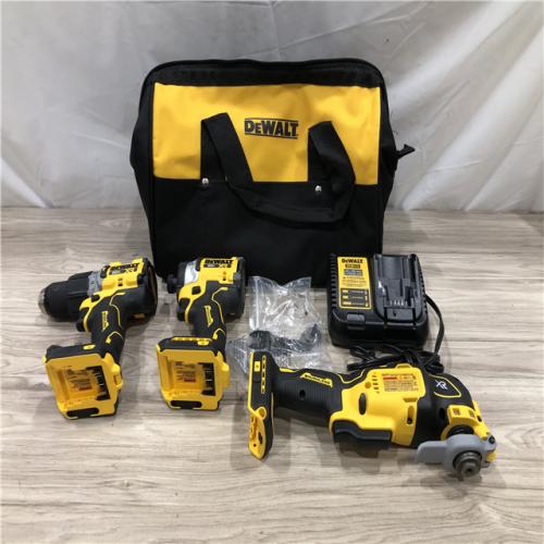 AS-IS DEWALT 20V MAX Lithium-Ion Cordless 3-Tool Combo Kit