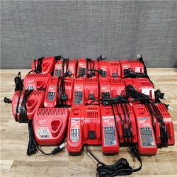 HOUSTON LOCATION - AS-IS MILWAUKEE BATTERY CHARGER PACK QTY - 15