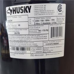 CALIFORNIA AS-IS HUSKY 175 PSI AIR COMPRESSOR