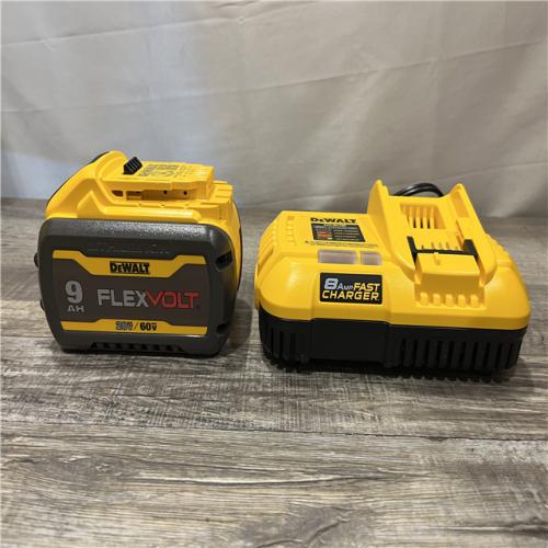 AS-IS DEWALT 20V/60V MAX FLEXVOLT Lithium-Ion 9.0Ah Battery and Charger Starter Kit