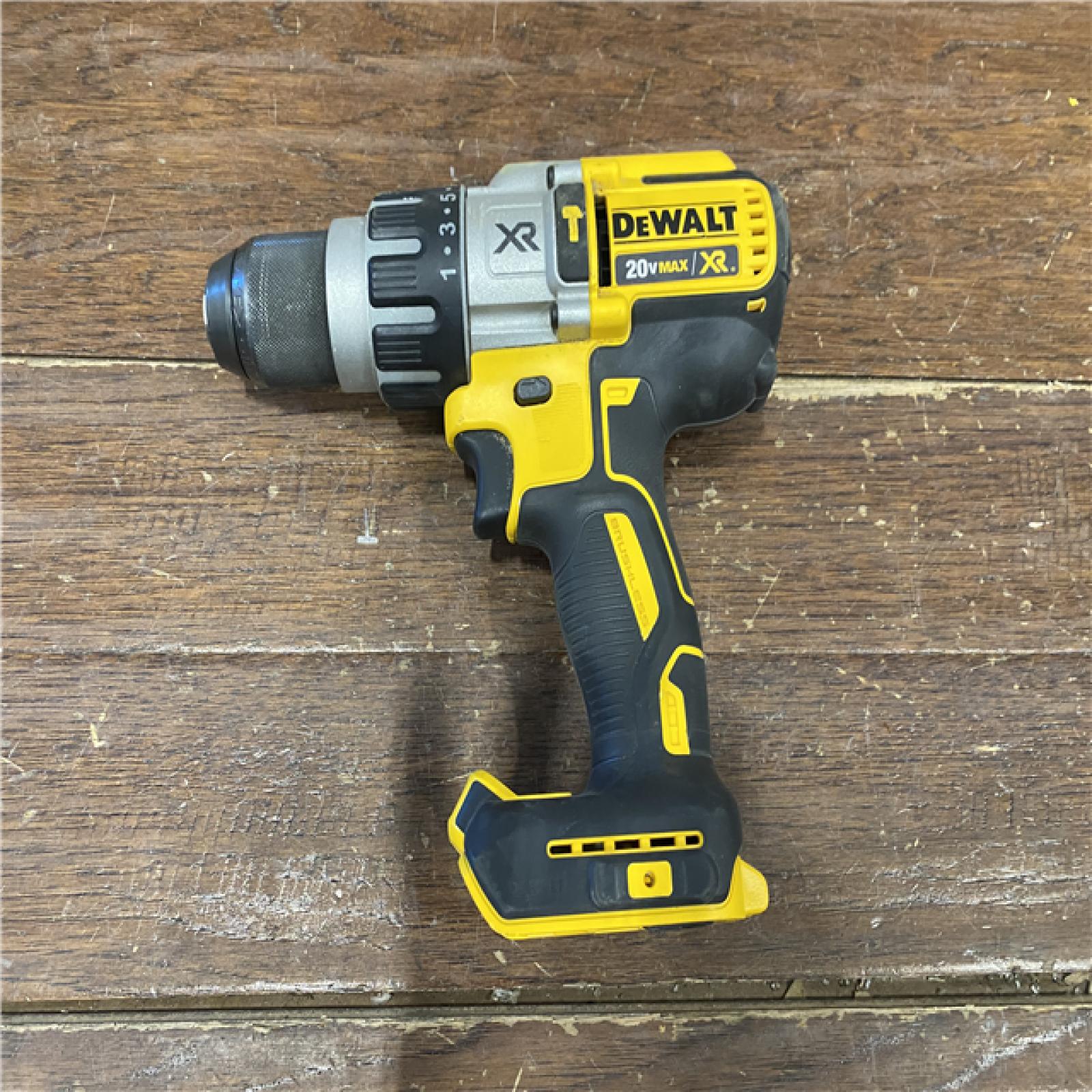 AS-IS DEWALT 20-Volt MAX XR Lithium-Ion Cordless 1/2 in. Premium Brushless Hammer Drill (Tool-Only)
