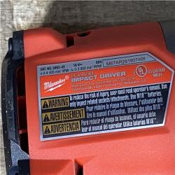 Houston Location AS-IS Milwaukee FUEL 18V Lithium-Ion Brushless Cordless 1/4 in. Hex Impact Driver (Tool-Only)