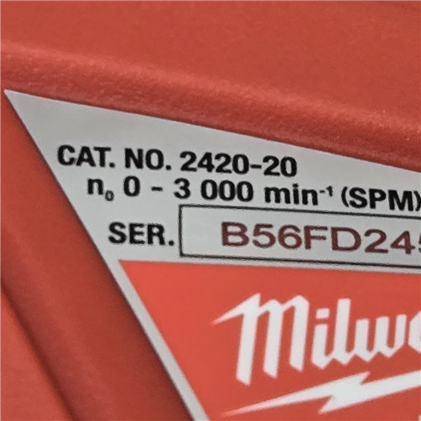 AS-IS Milwaukee 2420-21 12V 1.5Ah Cordless Straight Handle Reciprocating Saw Kit