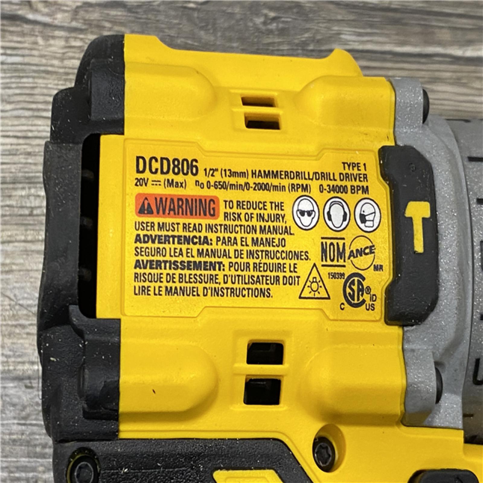 AS-IS DEWALT 20V XR Brushless Cordless 1/2 in. Hammer Drill (Tool-Only)