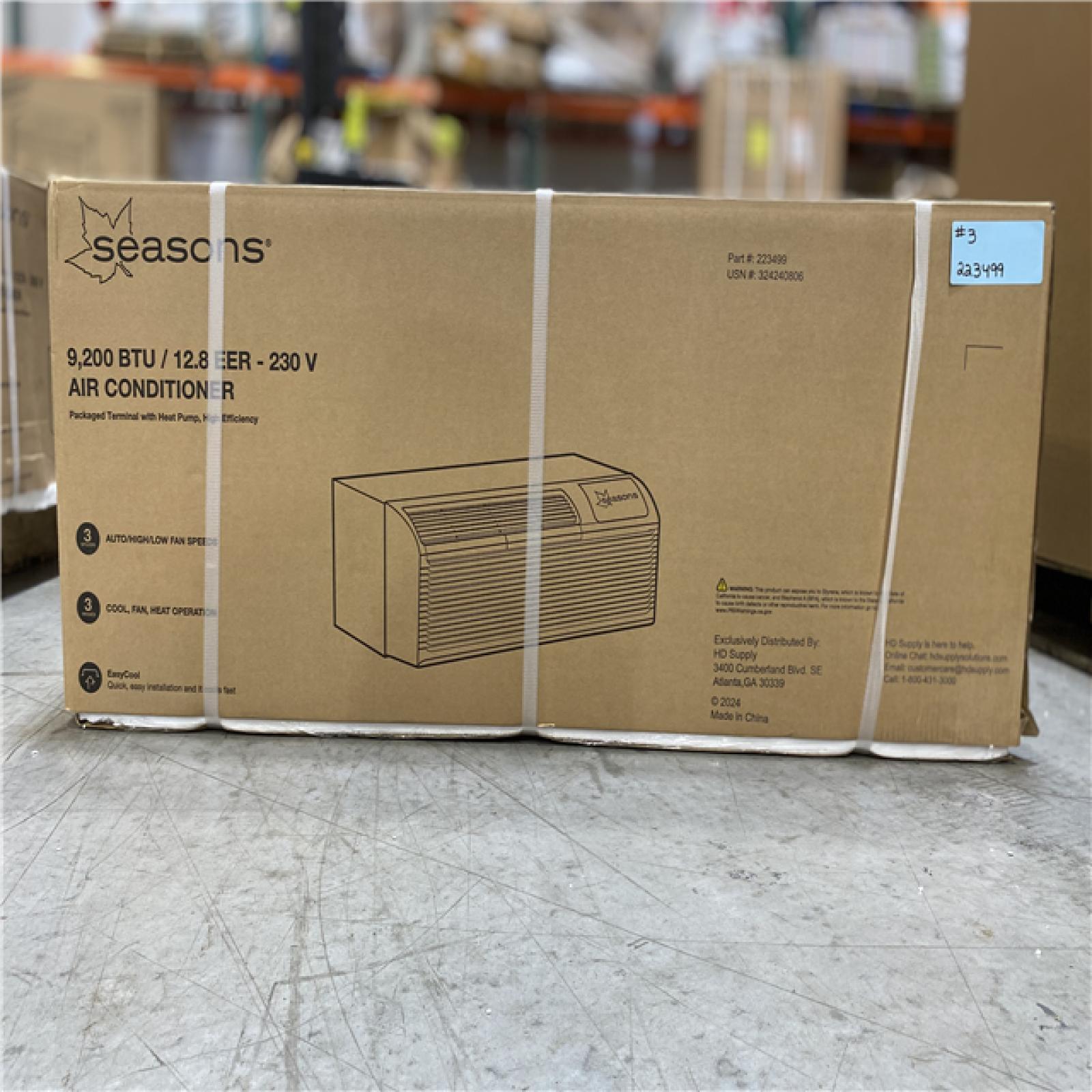 DALLAS LOCATION - Seasons® 9,200 BTU / 12.8 EER - 230 V AIR CONDITIONER