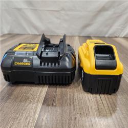 AS-IS DEWALT 20-Volt MAX Lithium-Ion 6.0 Ah Battery Pack and Charger Kit