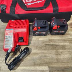 HOUSTON LOCATION - AS-IS (APPEARS LIKE NEW) MILWAUKEE M18 18V Lithium-Ion Cordless Combo Tool Kit with Two 3.0Ah Batteries, 1-Charger, 1-Tool Bag (4-Tool)