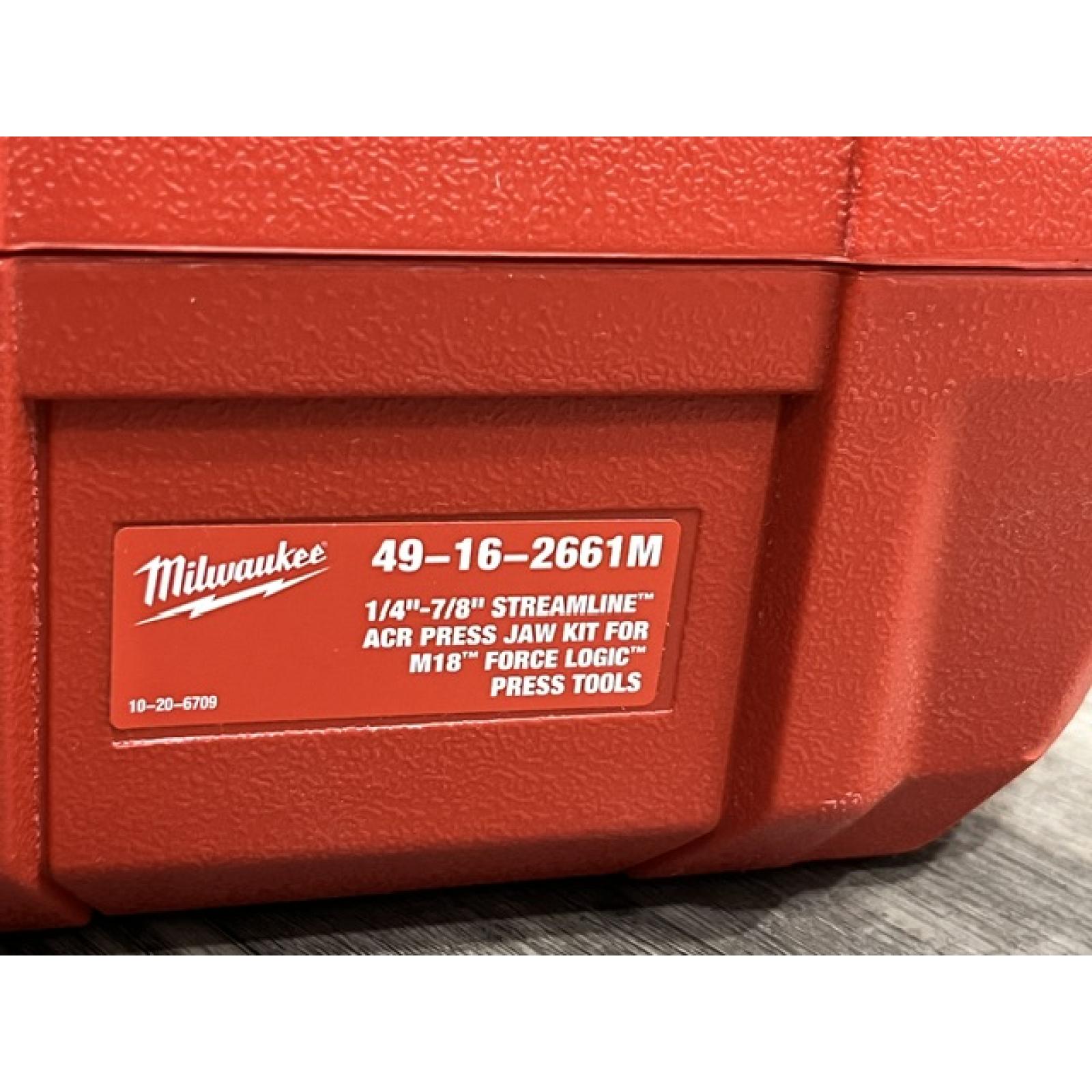 AS-IS Milwaukee 1/4 in. -7/8 in. Streamline ACR Copper Press Jaw Kit for M18 FORCE LOGIC Press Tools