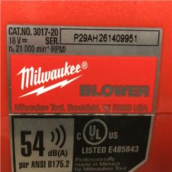 AS-IS Milwaukee FUEL 120 MPH 500 CFM 18V Lithium-Ion Brushless Cordless Handheld Blower (Tool-Only)