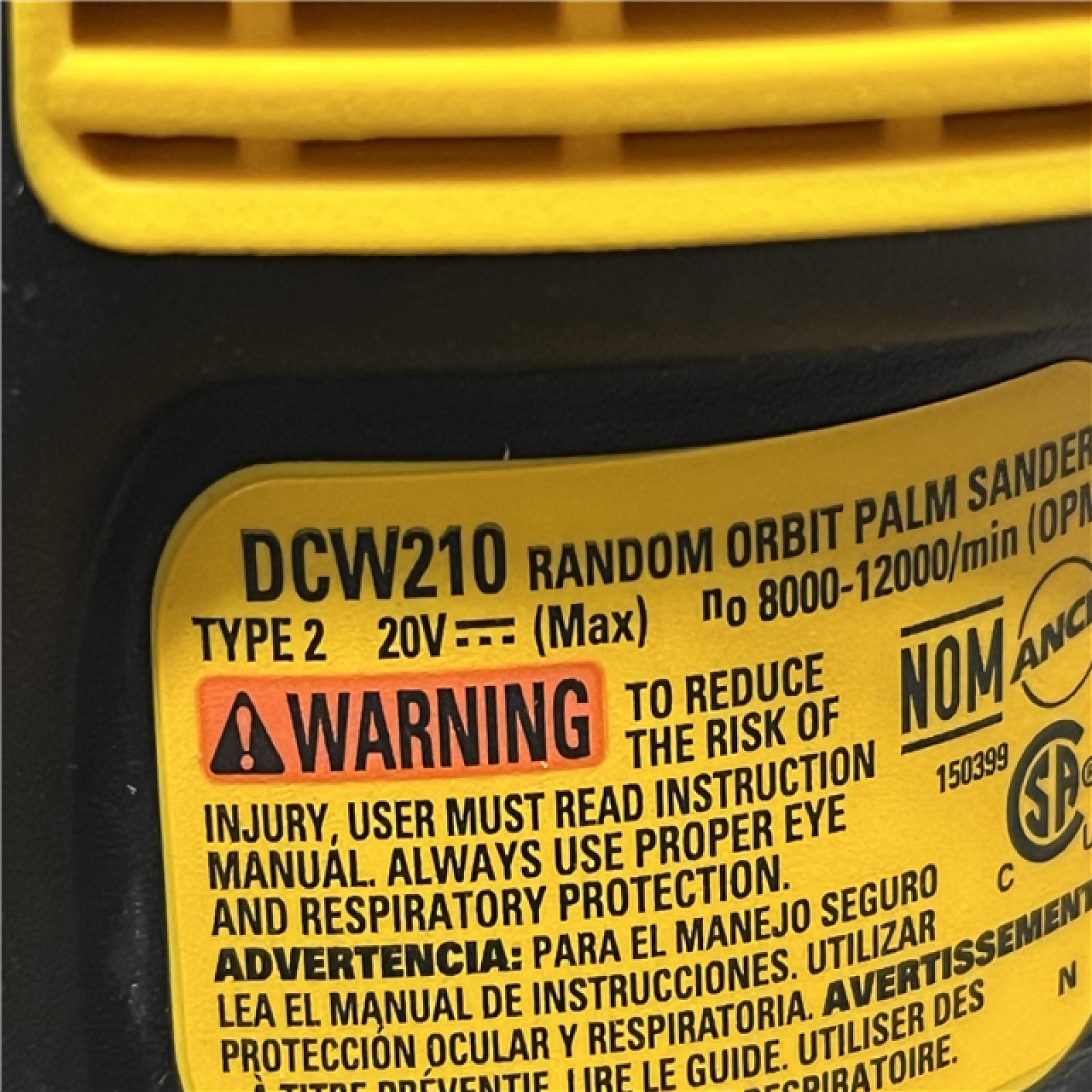 AS-IS DEWALT 20V MAX XR Cordless Brushless 5 in. Random Orbital Sander (Tool Only)