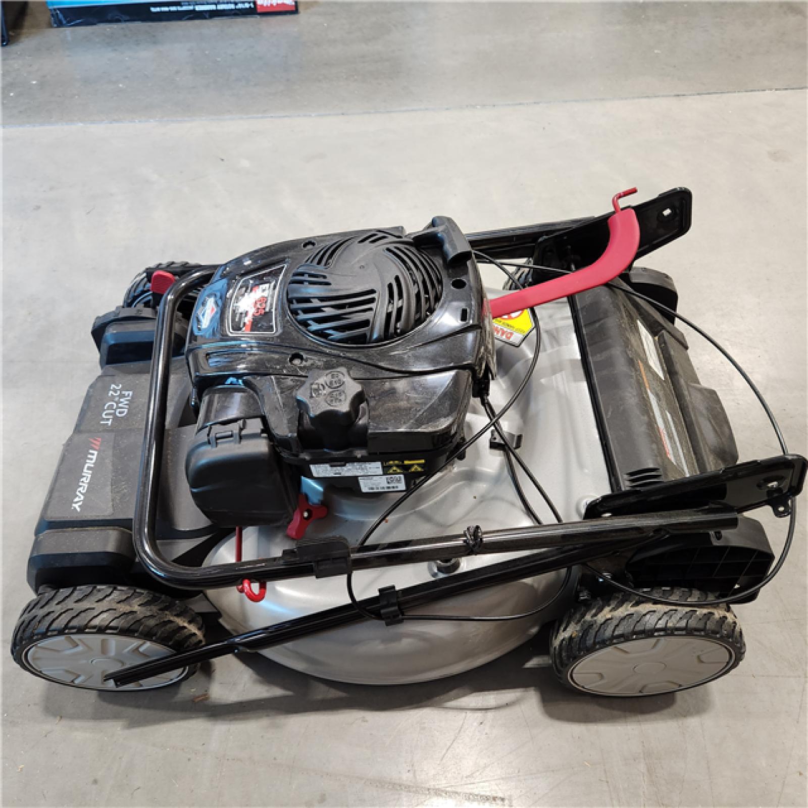 DALLAS LOCATION - AS-IS Murray 22 in. 140 cc Briggs & Stratton Walk Behind Gas Self-Propelled Lawn Mower with Front Wheel Drive and Bagger