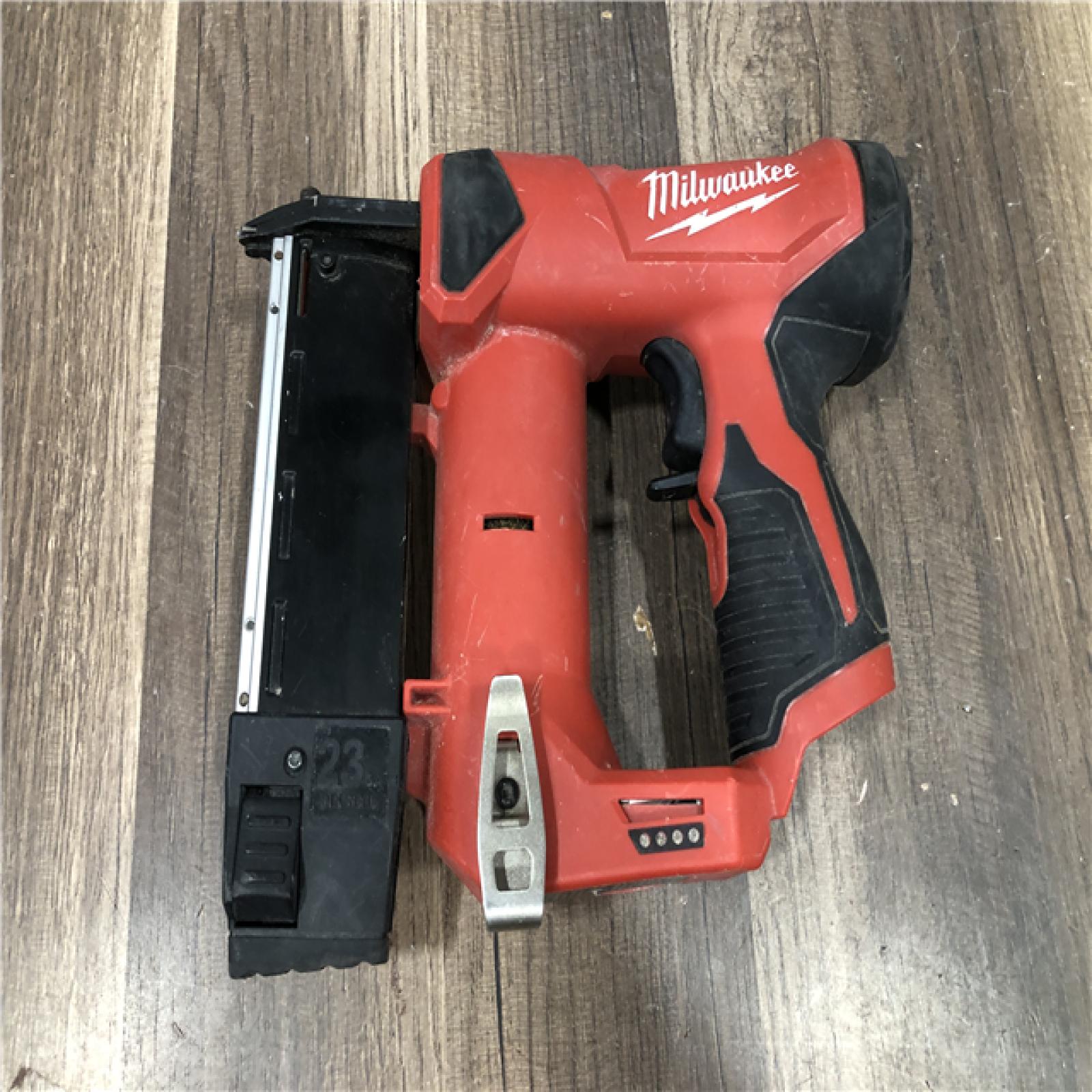 AS-IS Milwaukee 12-Volt 23-Gauge Lithium-Ion Cordless Pin Nailer (Tool-Only)