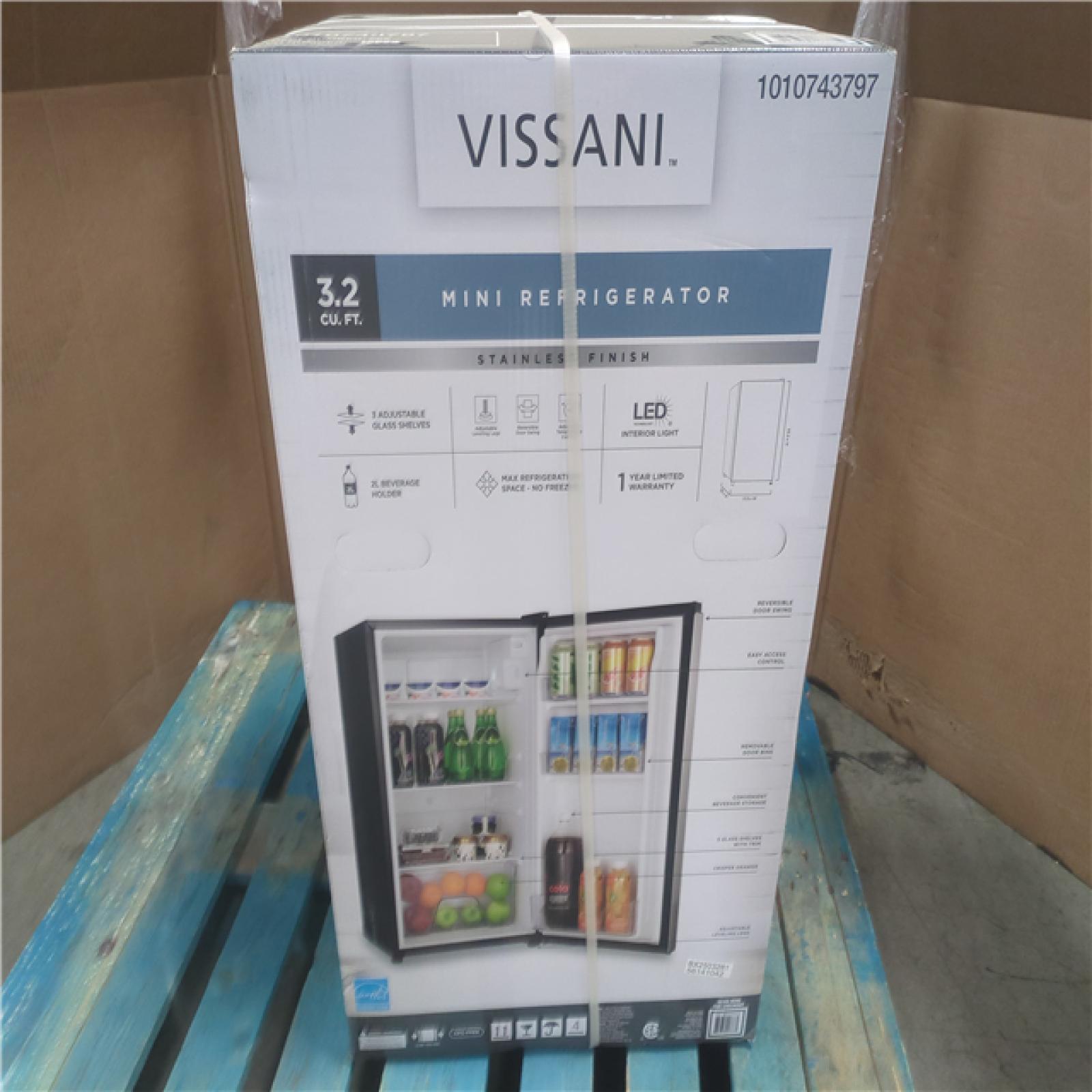 CALIFORNIA NEW VISSANI 3.2 CU. FT. MIN REFRIGERATOR