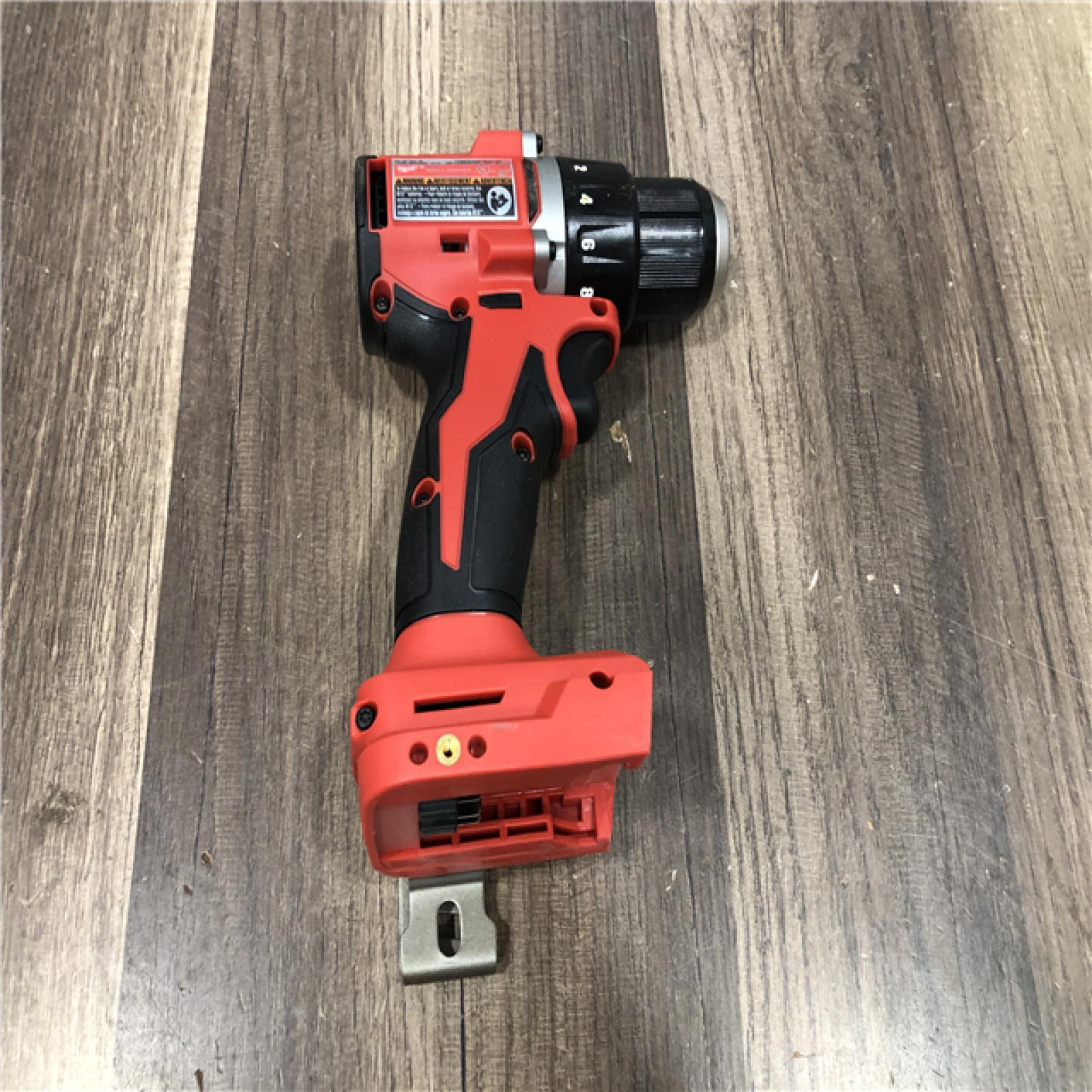 AS-IS Milwaukee 18V Lithium-Ion Brushless Cordless 1/2 in. Compact Drill/Driver (Tool-Only)