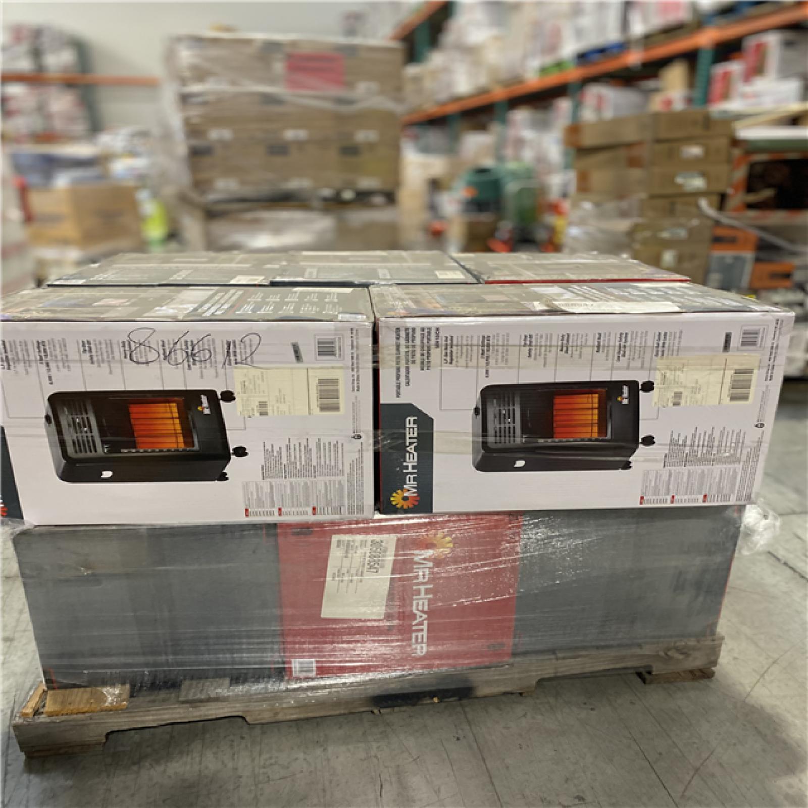 DALLAS LOCATION -  Mr. Heater 18 000 BTU Cabinet Propane Outdoor Space Heater with Hose and Regulator PALLET-(10 UNITS)