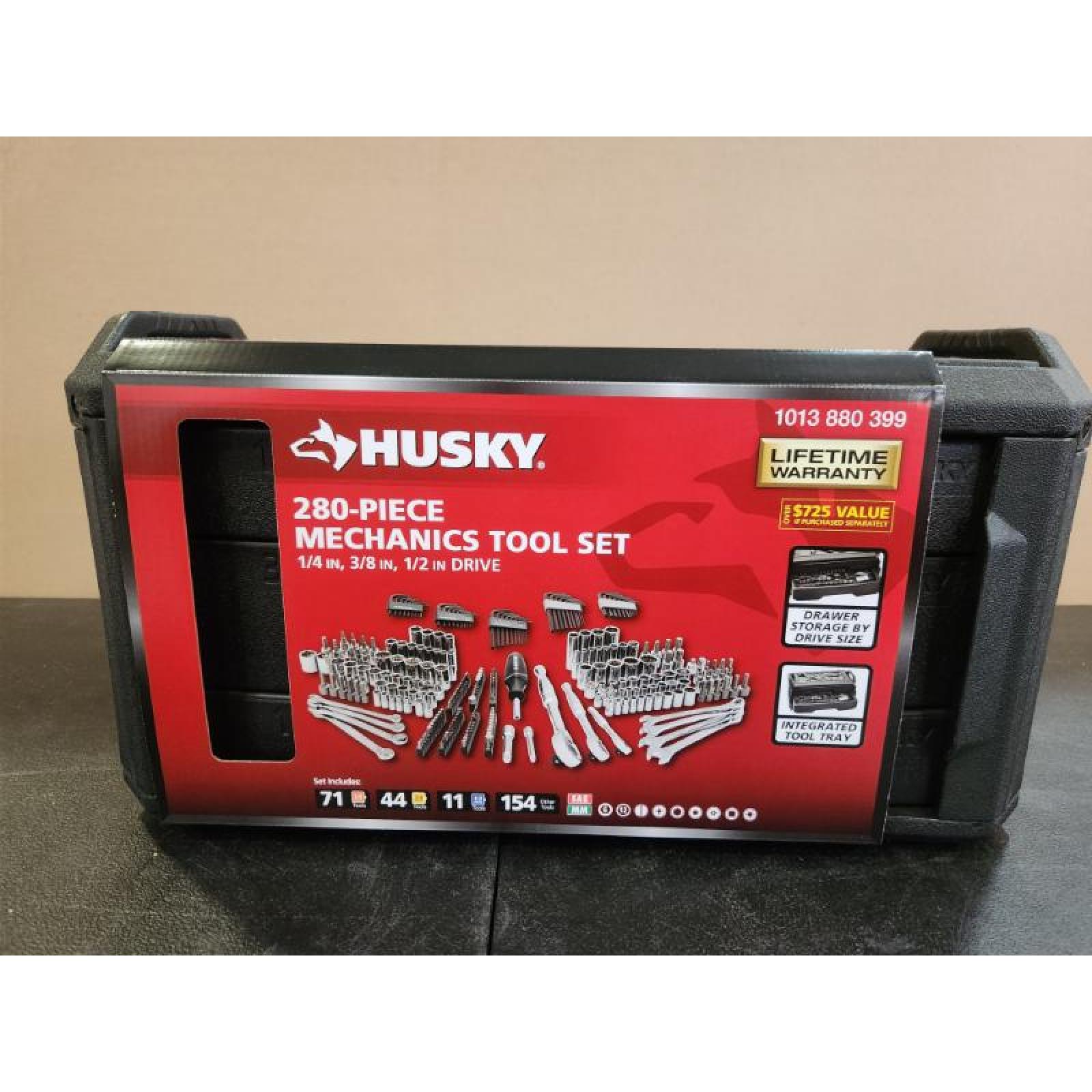 Phoenix NEW Husky 280-Piece SAE/Metric Mechanics Tool Set with Tool Box (SEALED)