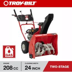 DALLAS LOCATION - Troy-Bilt Storm 24 in. 208 cc Two- Stage Gas Snow Blower with Electric Start Self Propelled
