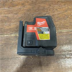 AS-IS Milwaukee-3522-21 Green Beam Laser Cross Line Plumb Point USB Rechargeable