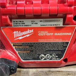 HOUSTON LOCATION - AS-IS Milwaukee M18 FUEL 9 Cut-Off Saw with ONE-KEY (TOOL ONLY)