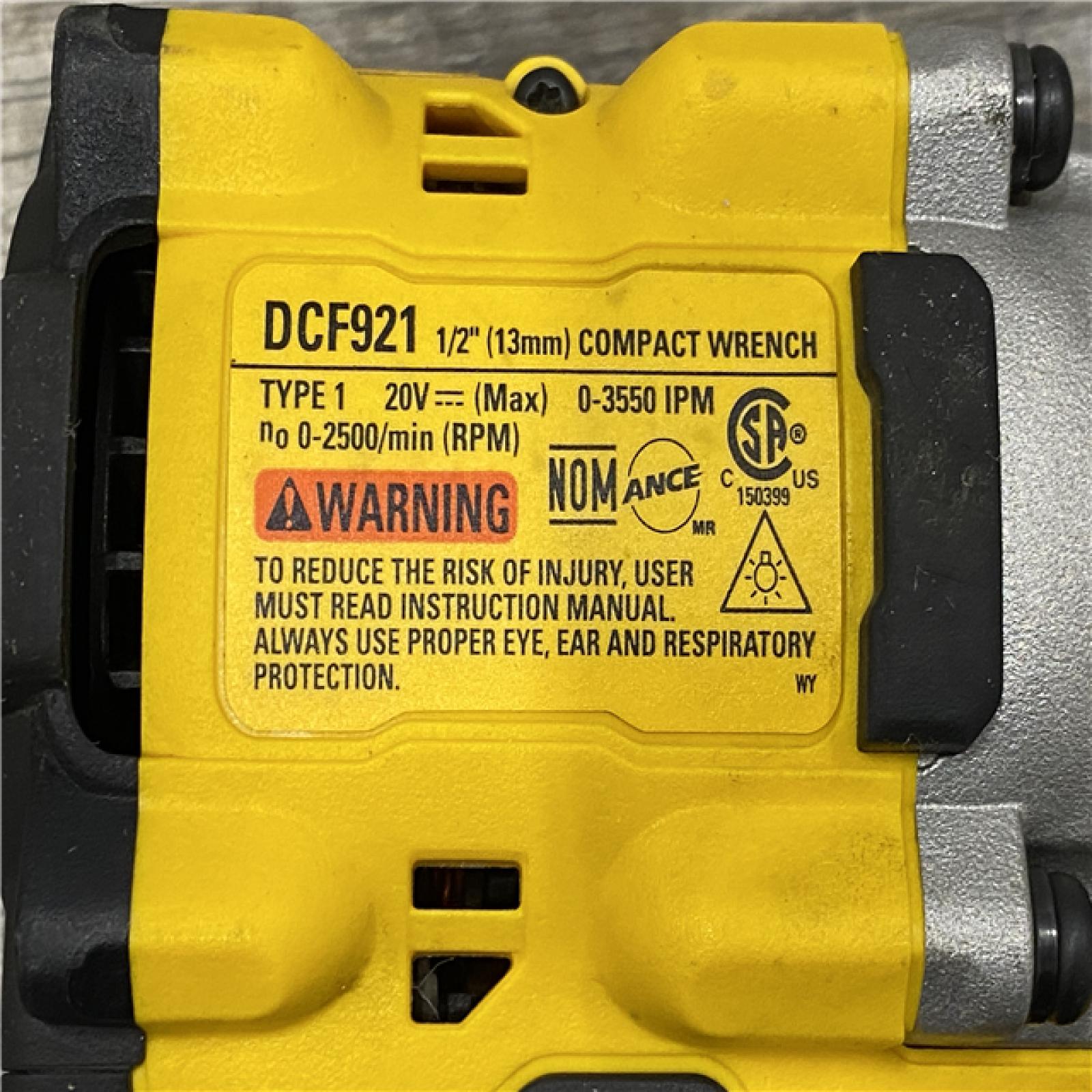 AS-IS DEWALT ATOMIC 20V MAX Cordless Brushless 1/2 in. Variable Speed Impact Wrench (Tool Only)