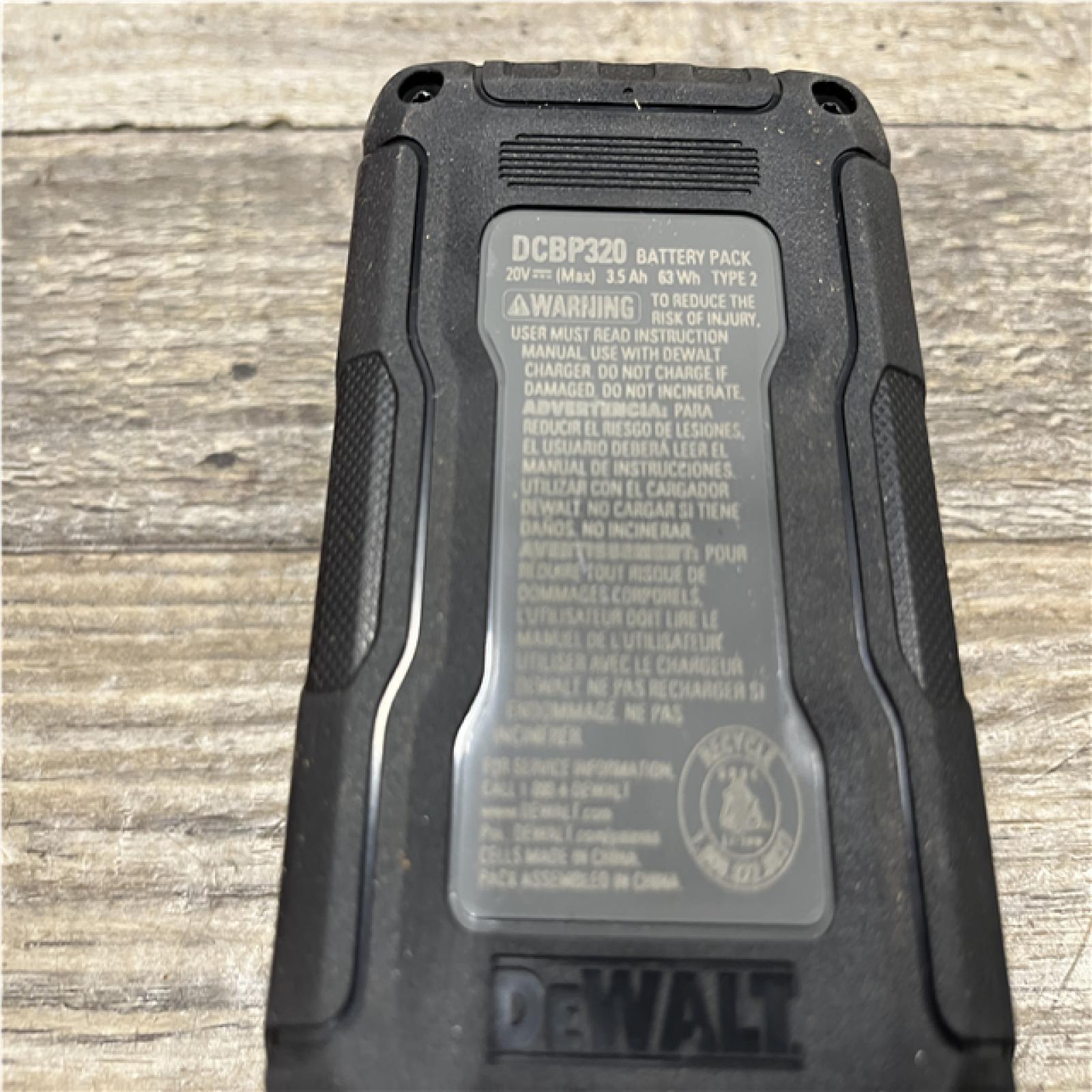 AS-IS DEWALT 20V MAX XR POWERSTACK Lithium-Ion Battery Starter Kit with 3.5Ah Battery and Charger