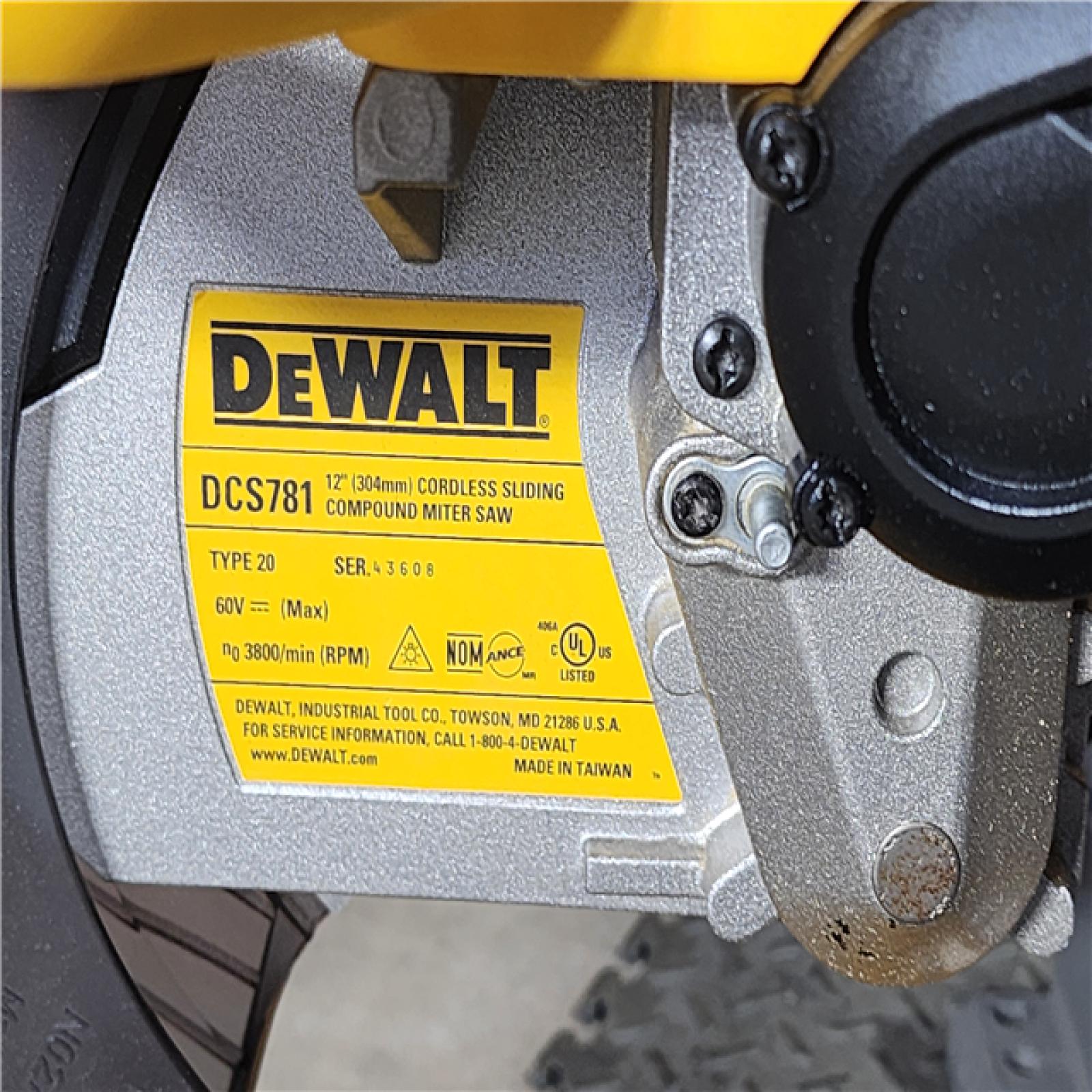 HOUSTON LOCATION - AS-IS DEWALT 60V Lithium-Ion 12 in. Cordless Sliding Miter Saw (Tool Only)