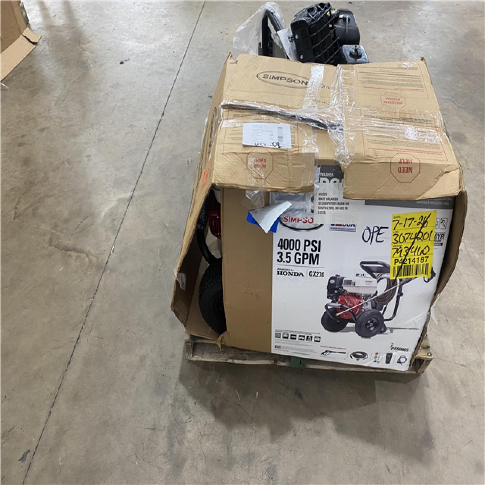 Houston Location - AS-IS Outdoor Power Equipment