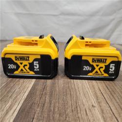 AS-IS - DEWALT 20V MAX XR Premium Lithium-Ion 5.0Ah Battery Pack (2 Pack)