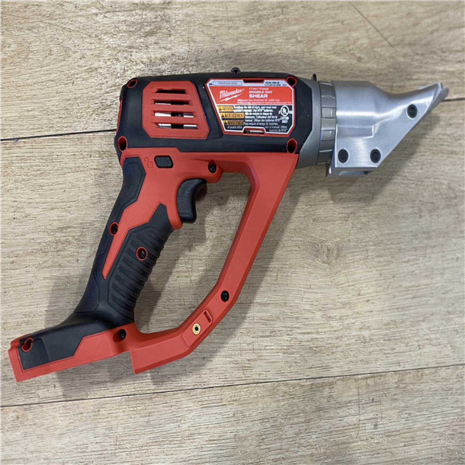 AS-IS Milwaukee 18-Volt Lithium-Ion Cordless 18-Gauge Double Cut Metal Shear (Tool-Only)