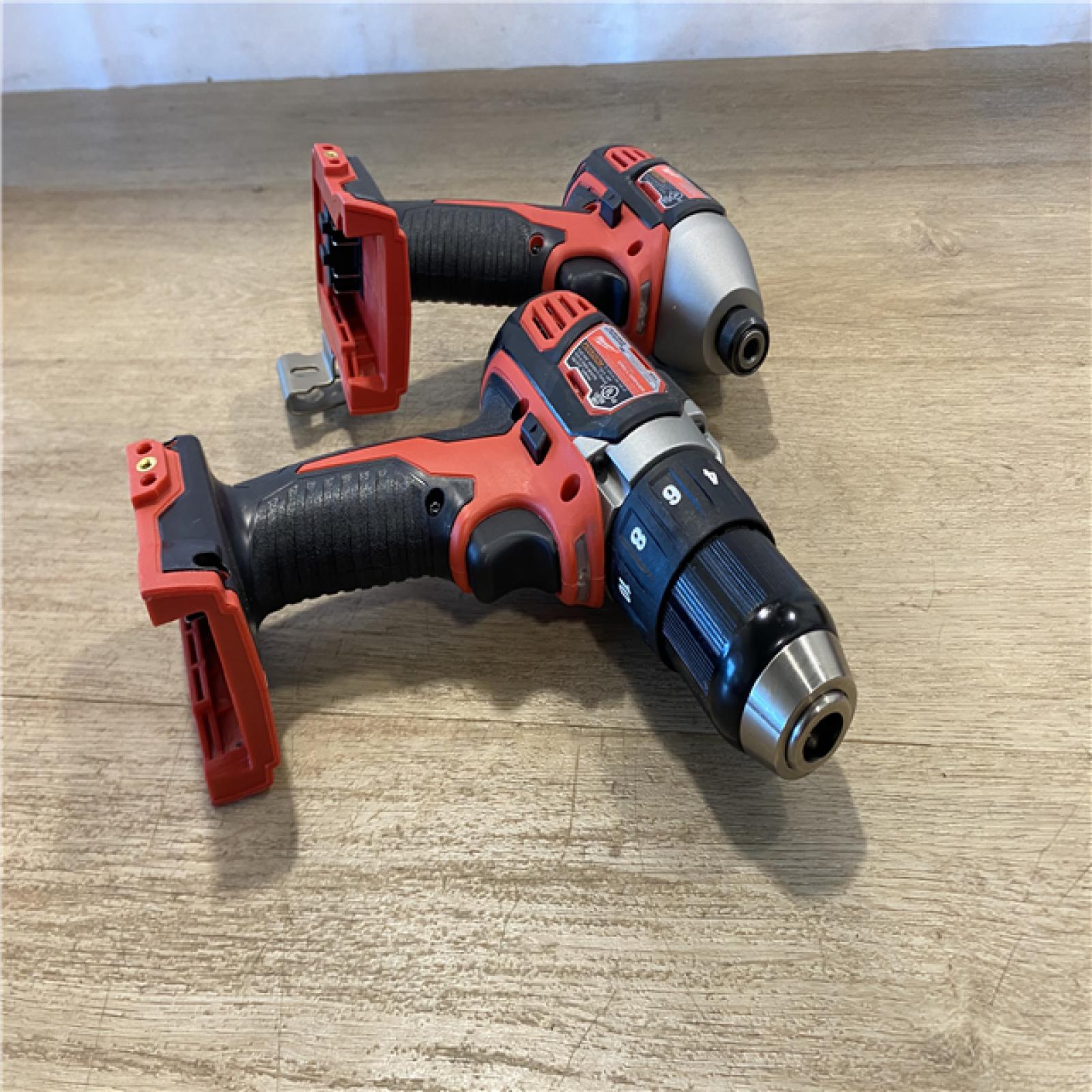 AS-IS Milwaukee 18V Lithium-Ion Cordless Drill Driver/Impact Driver Combo Kit