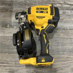 AS-IS DEWALT 20V MAX Lithium-Ion 15-Degree Electric Cordless Roofing Nailer Kit