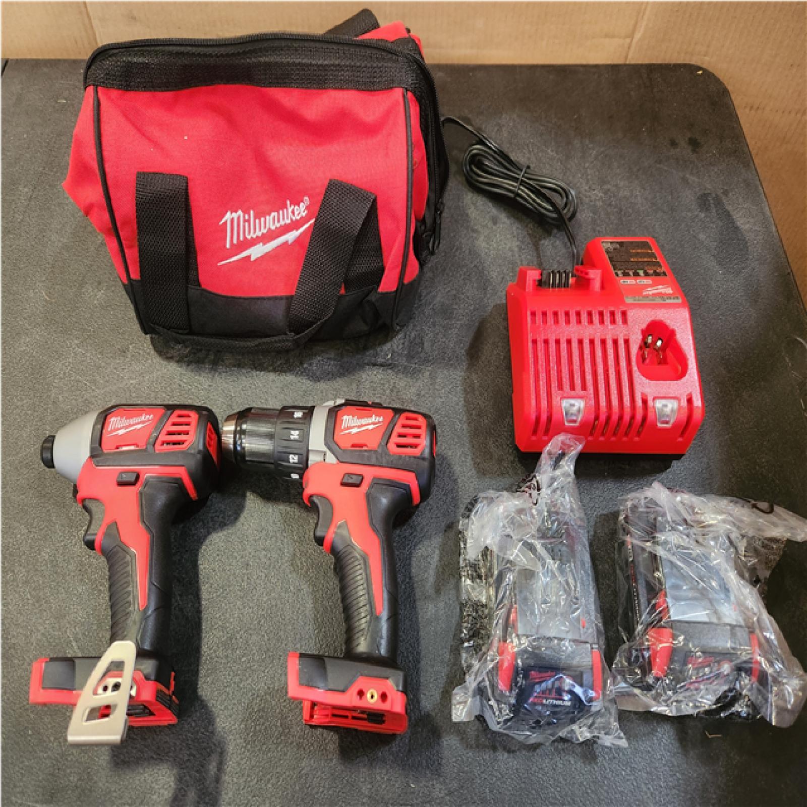 Phoenix NEW Milwaukee M18 18V Lithium-Ion Cordless Drill Driver/Impact Driver Combo Kit (2-Tool) W/ Two 1.5Ah Batteries  Charger Tool Bag