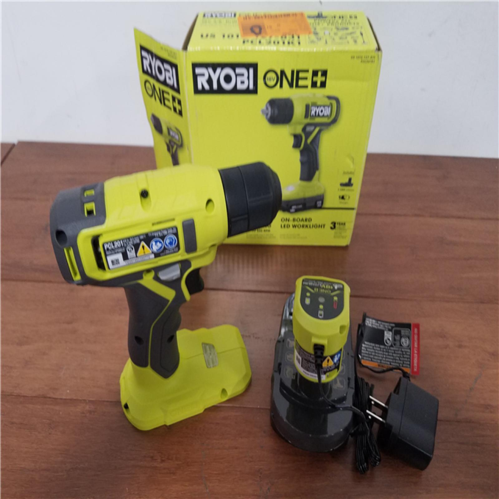 CALIFORNIA AS-IS RYOBI ONE+18V 3/8 DRILL KIT(TOOL ONLY)