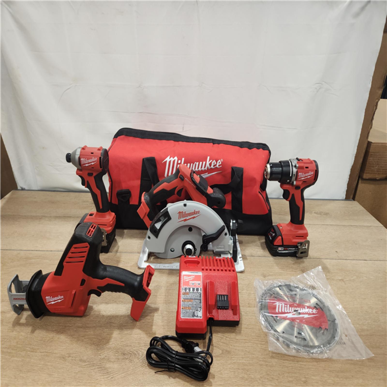 AS-IS- Milwaukee M18 4-Tool Combo Kit