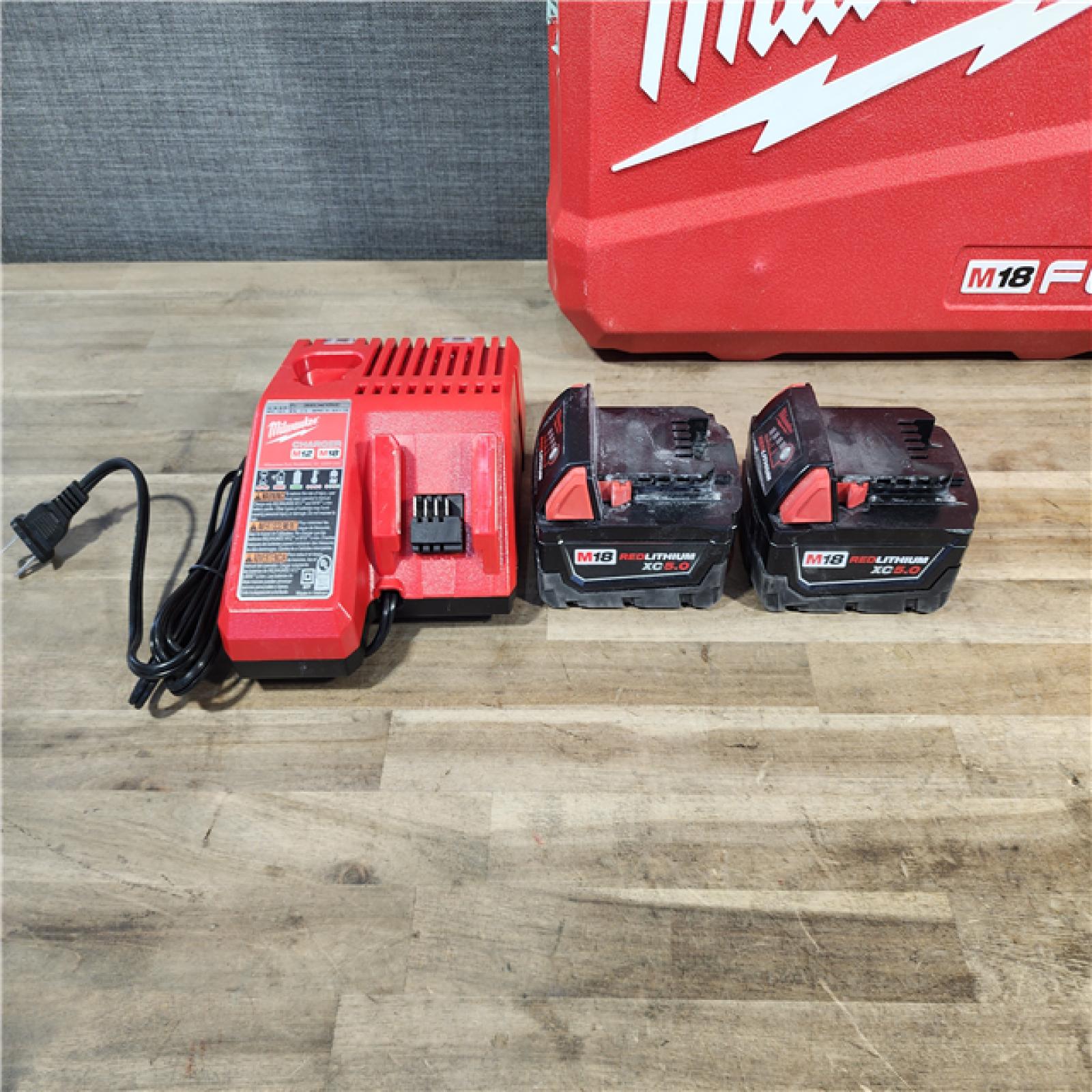HOUSTON LOCATION - AS-IS MILWAUKEE FUEL 18V Lithium-Ion Brushless Cordless Hammer Drill and Impact Driver Combo Kit