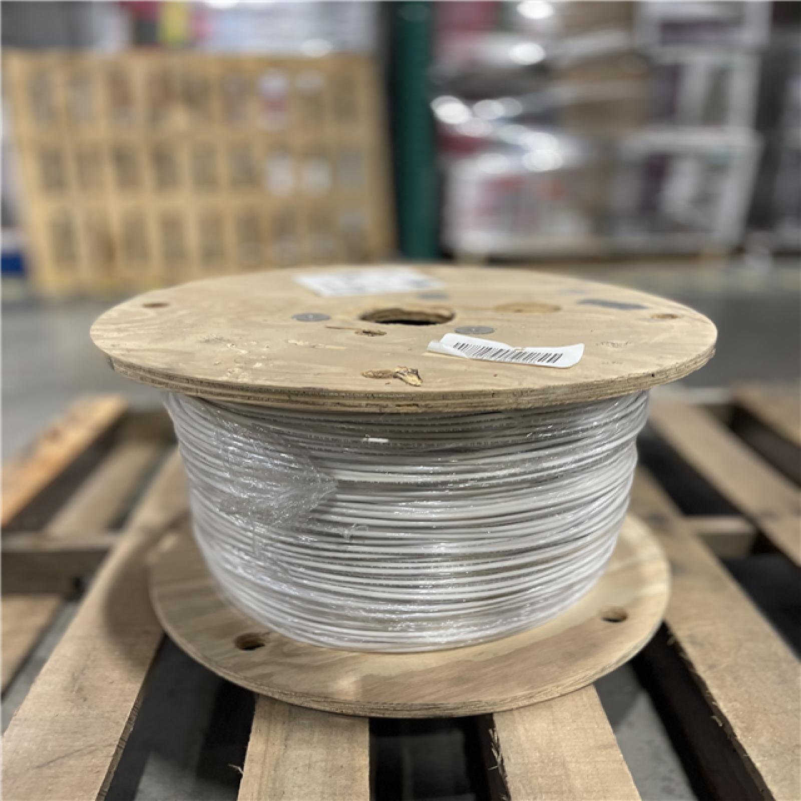 DALLAS LOCATION - AS-IS Southwire 2,500 ft. 6 White Stranded CU SIMpull THHN Wire (SEE NOTES)