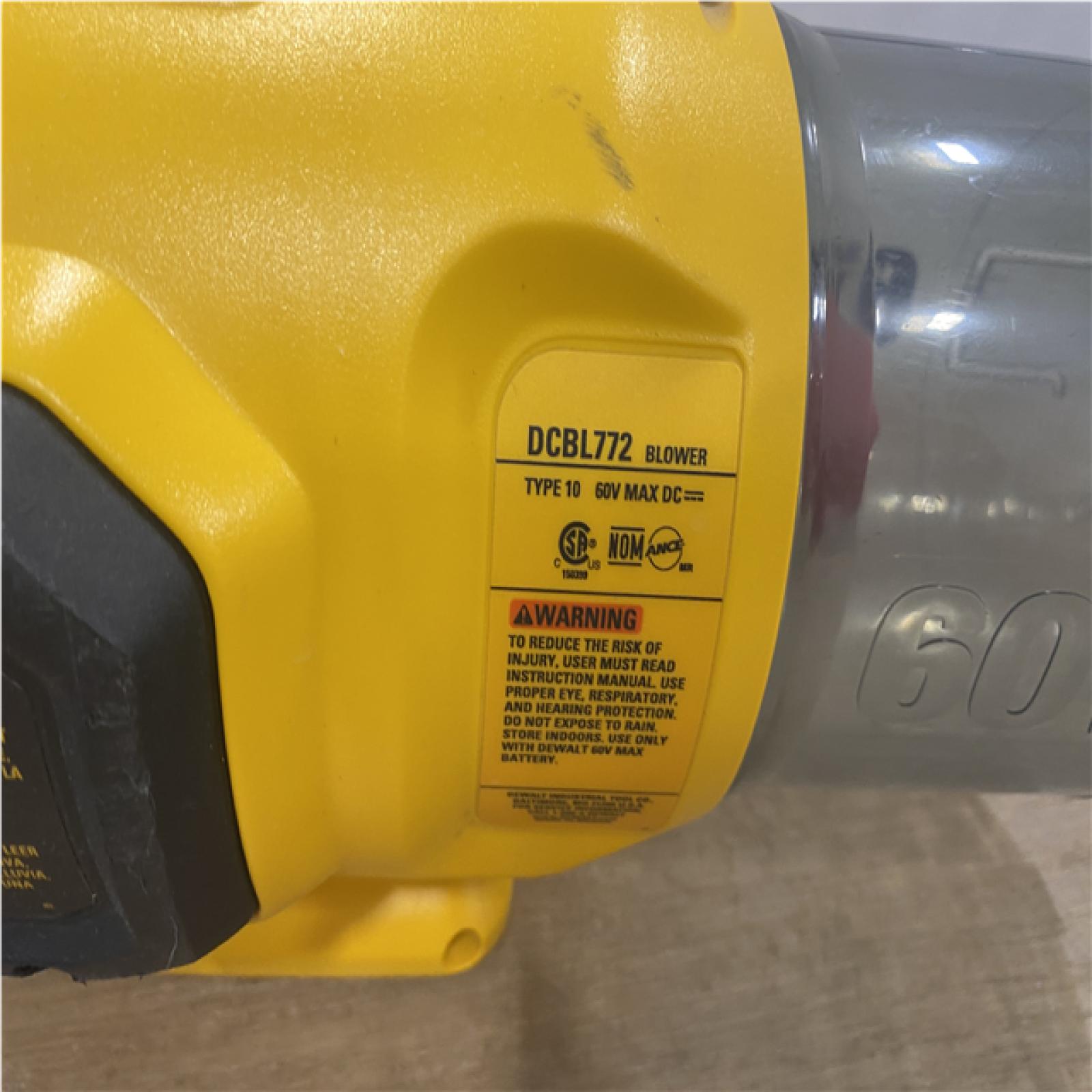 AS-IS DEWALT FLEXVOLT 60V MAX 125 MPH 600 CFM Brushless Cordless Battery Powered Blower (Tool Only)