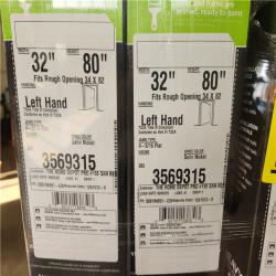 Phoenix NEW Masonite 32 in. x 80 in. 6 Panel Left-Handed Primed Composite Solid Core Single Prehung Interior Door 4-9/16 in. Flat Jamb Pallet (6-Doors)