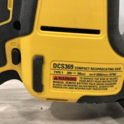 AS-IS Dewalt ATOMIC 20V MAX Cordless One-Handed Reciprocating Saw (Tool Only)