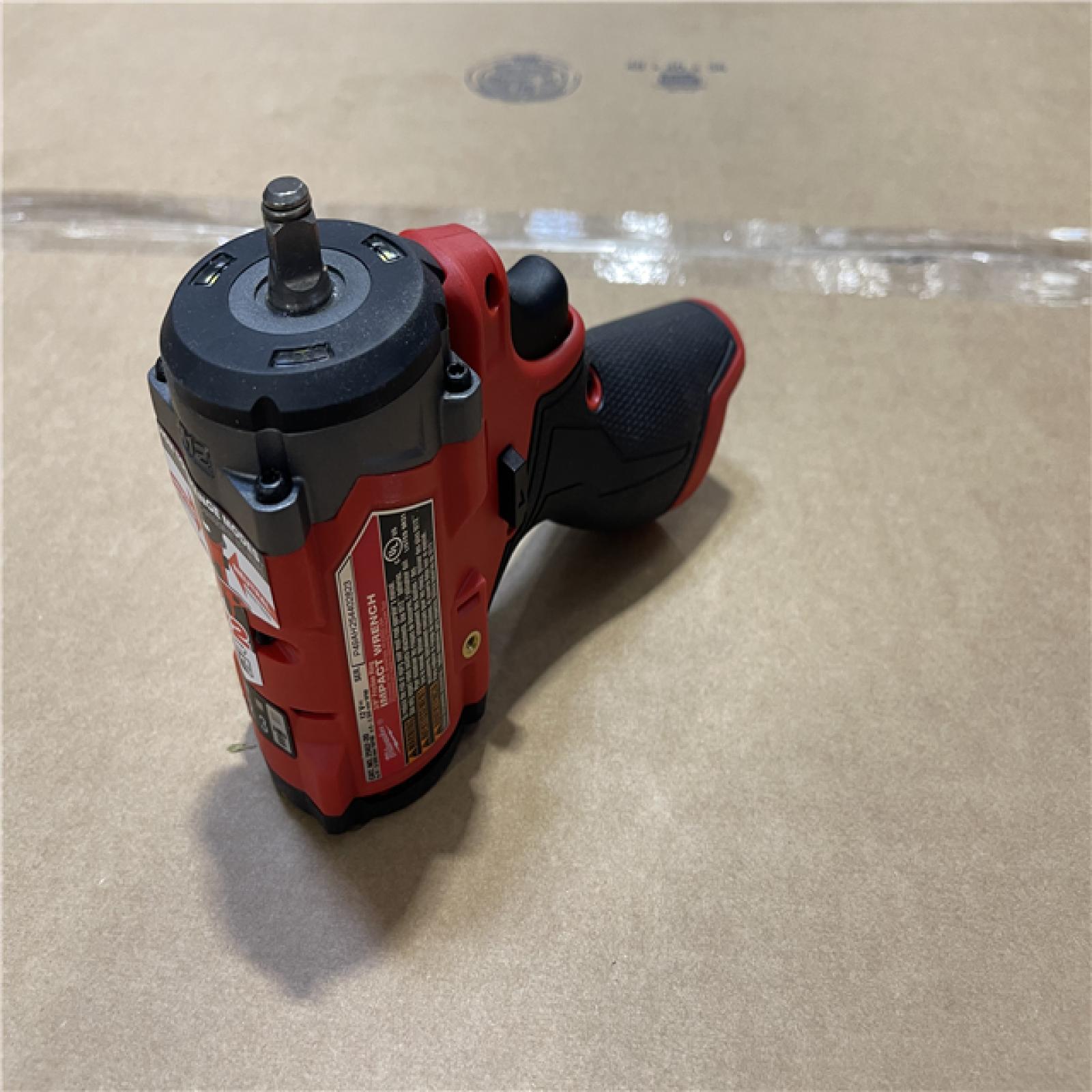 AS-IS Milwaukee FUEL 12V Cordless Stubby 3/8 in. Impact Wrench (Tool-Only)