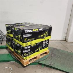 Dallas Location - As-Is RYOBI 40V  20 in. Cordless Battery Lawn Mower with 6.0 Ah Battery and Charge-Like New Condition- Lot Of 4)