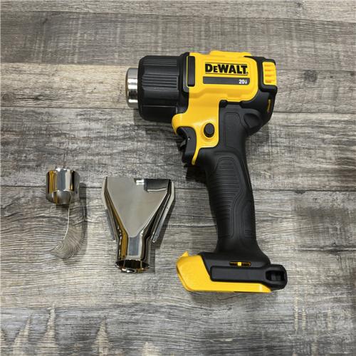 AS-IS DEWALT 20V MAX Cordless Compact Heat Gun with Flat and Hook Nozzle Attachments